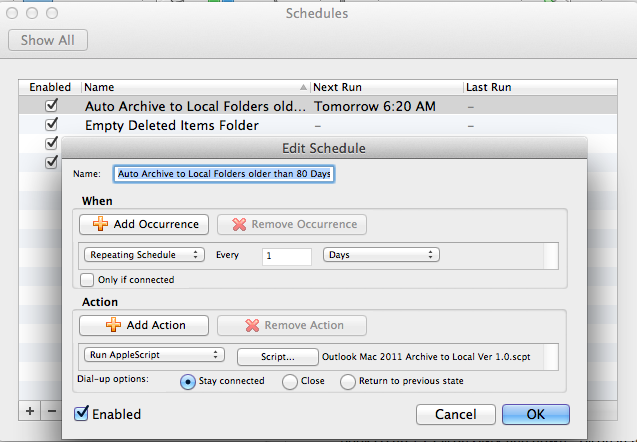 auto archive emails in outlook for mac 2011